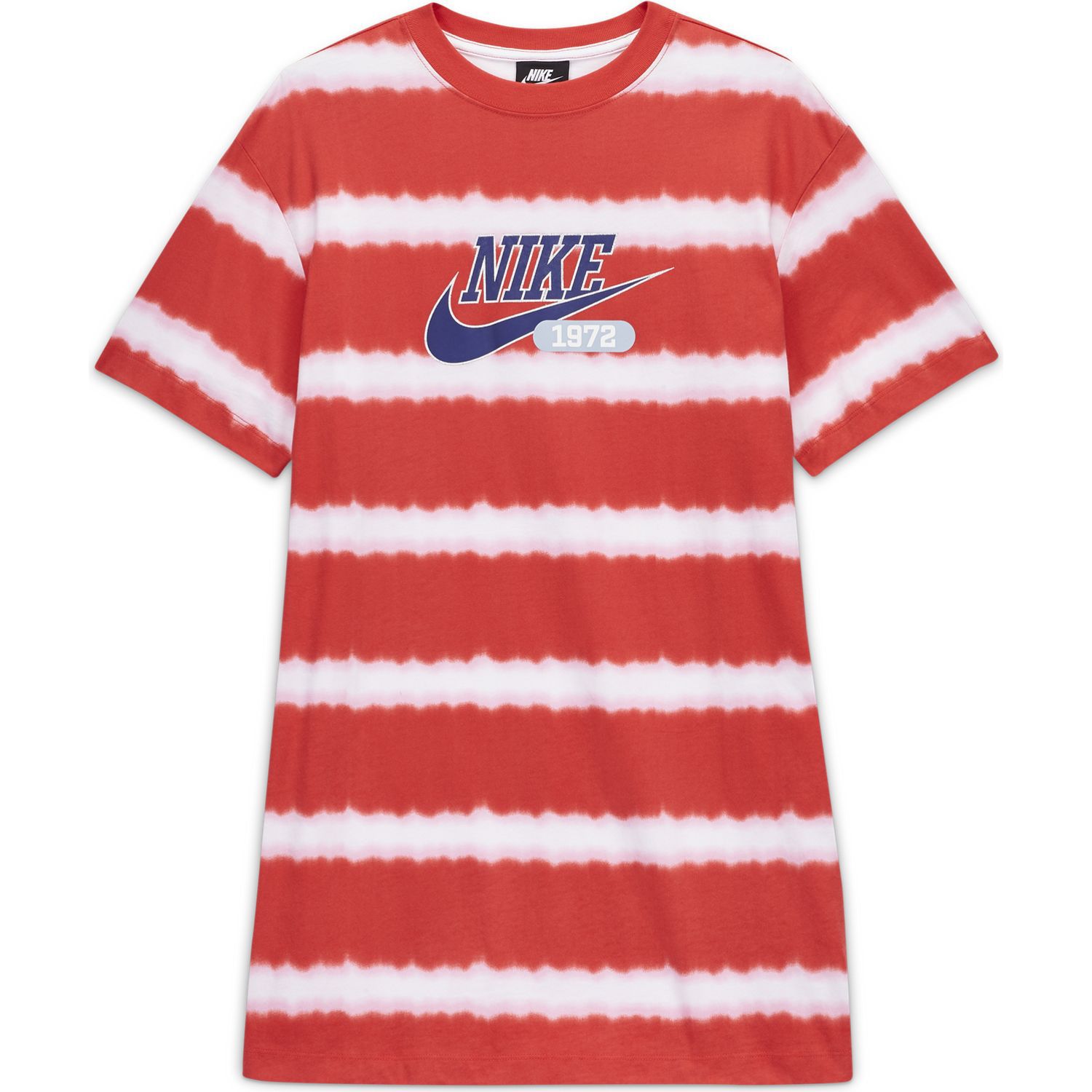 Tie-Dye Striped Logo T-Shirt Dress